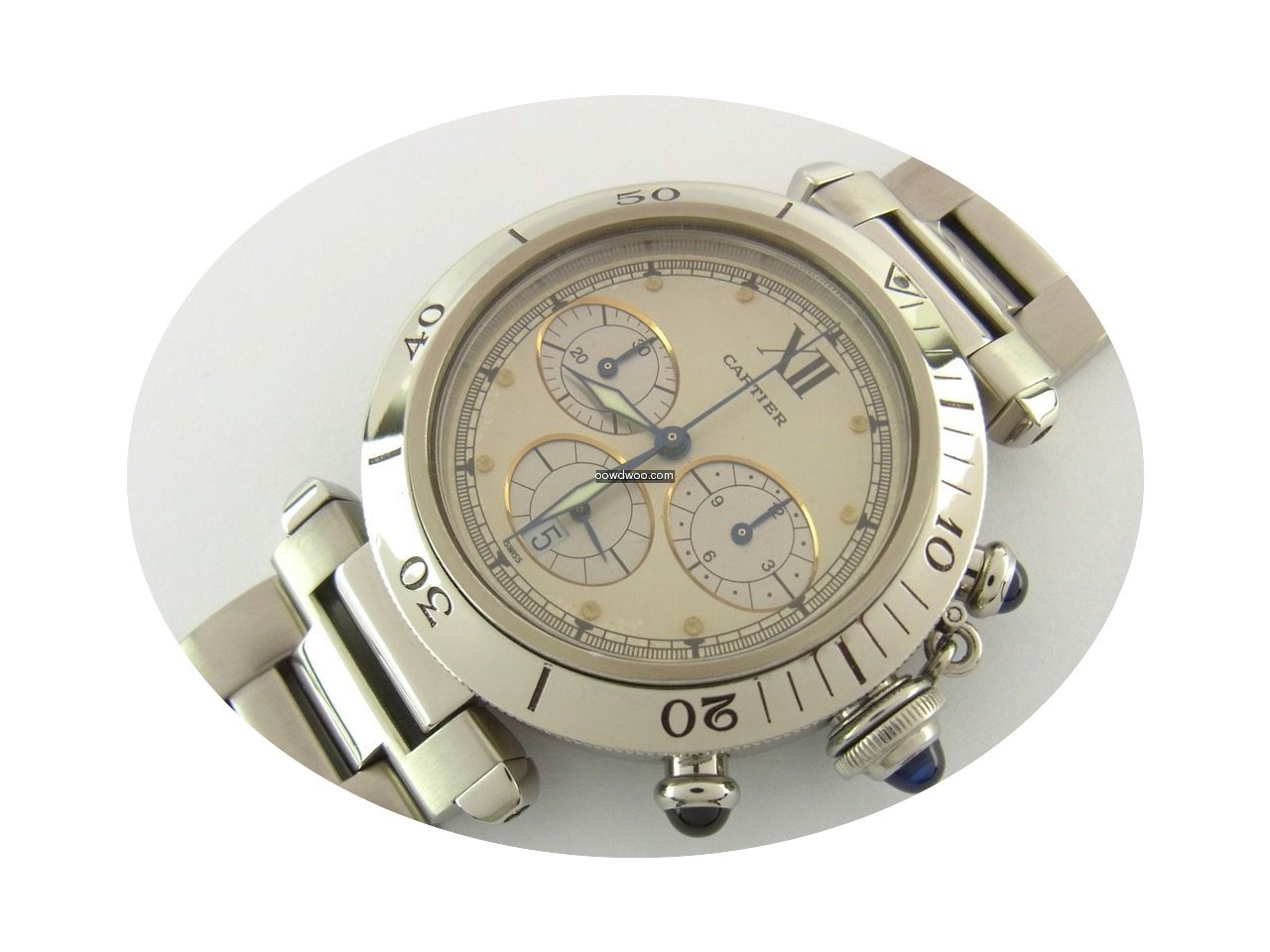 Cartier Pasha Chronograph Quartz Ref 105...