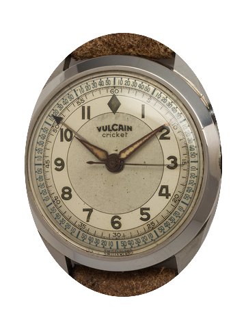Vulcain Cricket Stainless Steel Alarm ci...