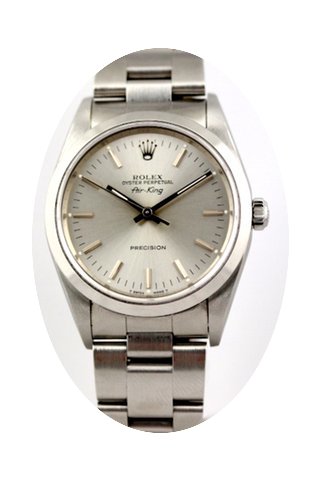 Rolex Air King cadran Gris Ref 14000...