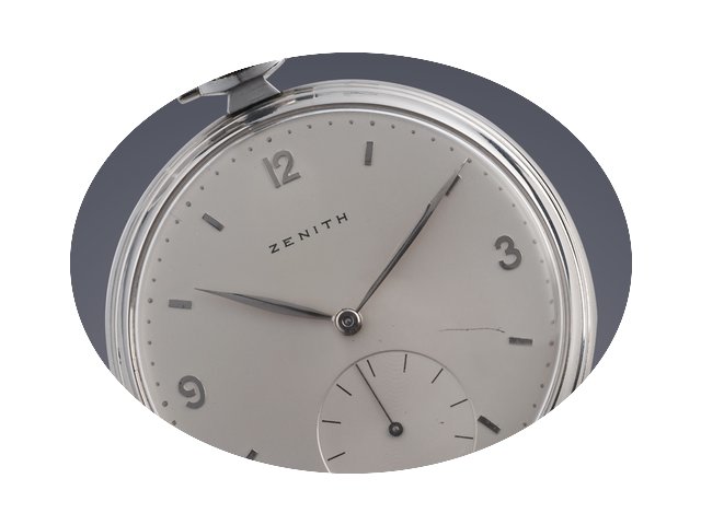 Zenith Pocket watch stainless steel mana...