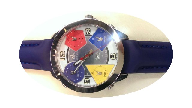 Jacob & Co. 40mm Five Time Zone Watc...