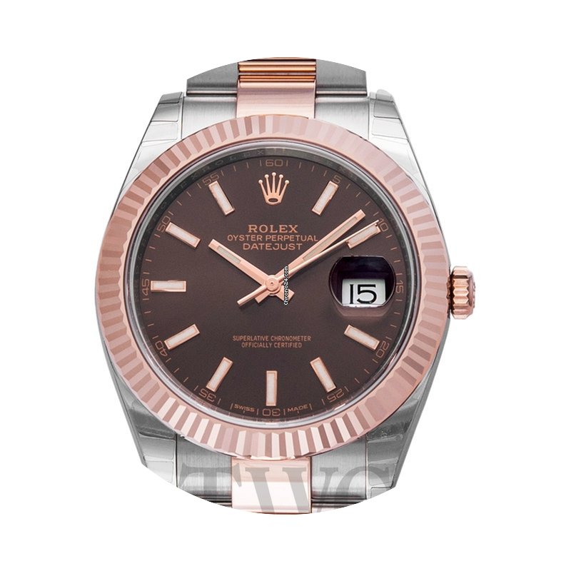 Rolex Datejust 41 Chocolate Steel/Rose g...