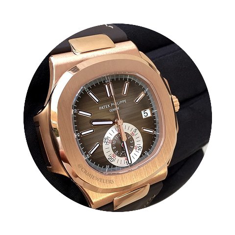 Patek Philippe Nautilus Rose Gold Brown...