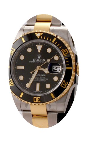 Rolex Submariner SS/18K Black...