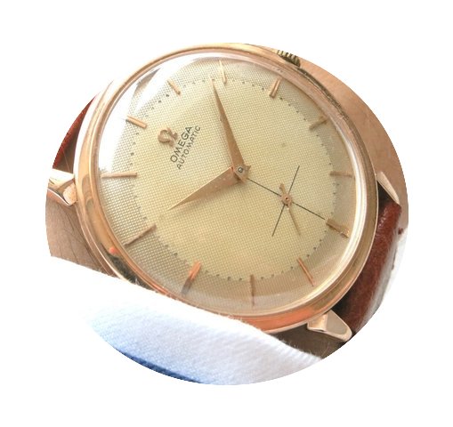 Omega 18 karat pink gold Automatic Watch...