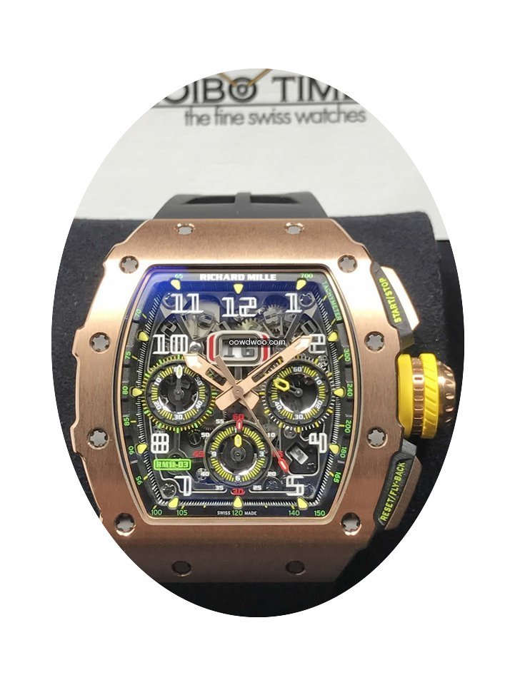 Richard Mille RM11-03 FULL Red Rose Gold...