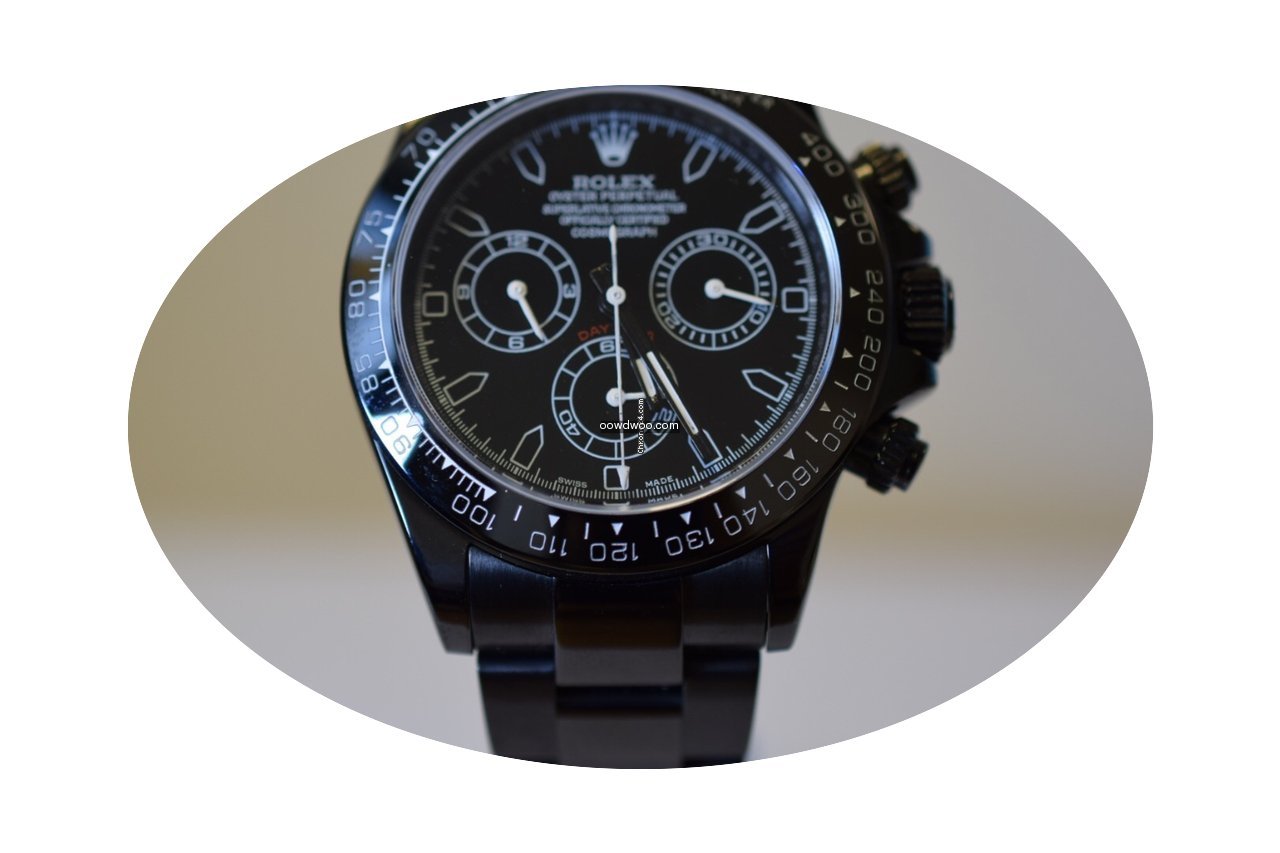 Rolex 116520 Daytona Steel Black PVD...