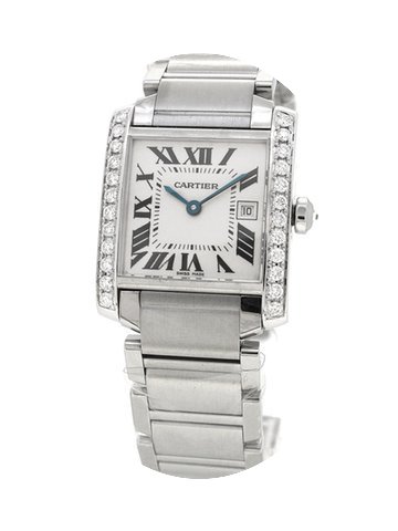 Cartier Tank Francaise 2465, Custom Diam...