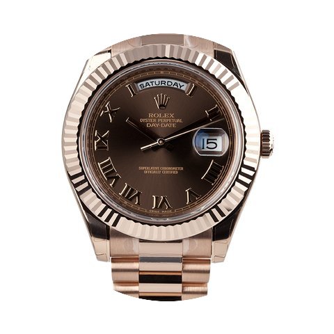 Rolex DAY-DATE II 41mm 18K Rose Gold Cho...