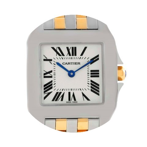 Cartier Santos Demoiselle Steel 18k Yell...