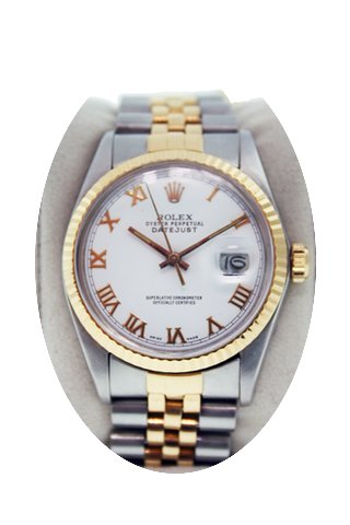 Rolex Datejust 16013 Two Tone Watch Roma...
