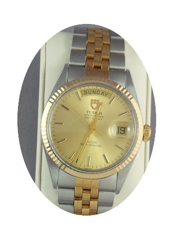 Tudor Oyster Prince Date Day Bic Champag...