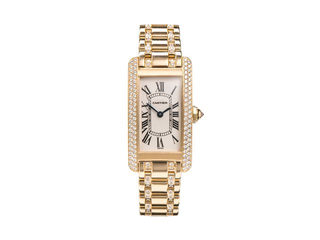 Cartier Ladies Tank Américaine Diamond ...