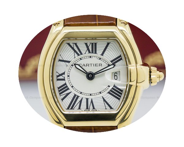 Cartier Roadster Quartz Midsize 18K Yell...