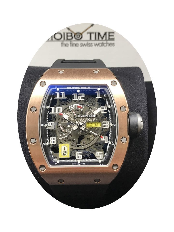 Richard Mille RM 030 Red Rose Pink Gold ...