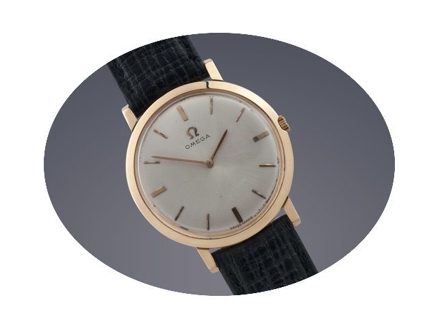 Omega 18ct gold manual watch...