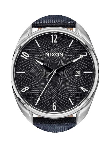 Nixon A473-000 Bullet Leather Black 38mm...