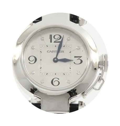 Cartier Pasha 18K Solid White Gold Diamo...