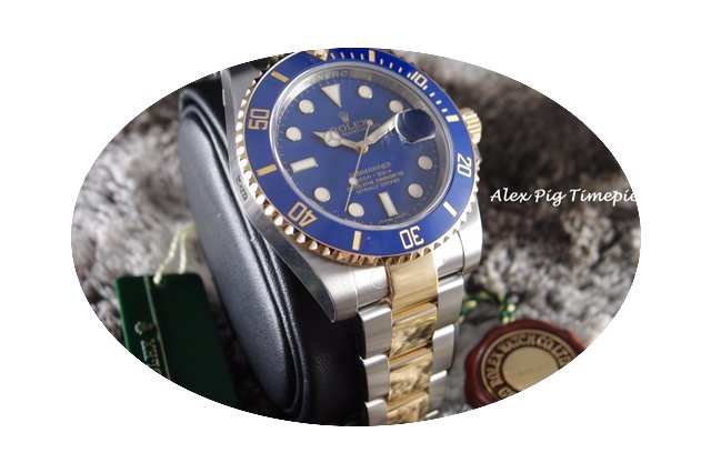 Rolex 18K Gold & SS 116613LB Submari...