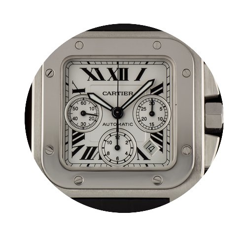 Cartier Stainless Steel Large Santos 100...