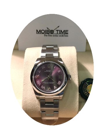 Rolex Oyster Perpetual Red Grape Roman D...