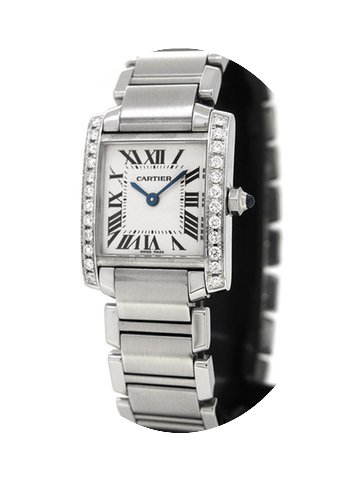 Cartier Tank Francaise 2384, Custom Diam...
