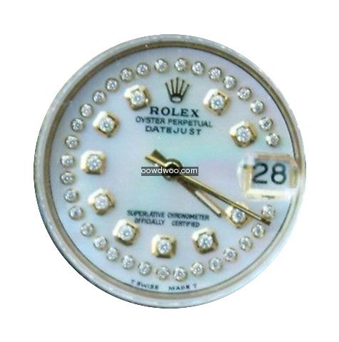 Rolex 18k Gold Diamond President Midsize...
