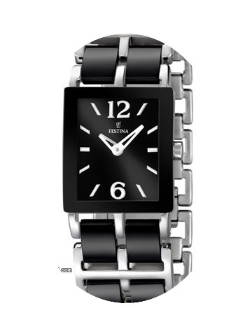 Festina Ceramic F16625/3 Damenuhr eckig ...