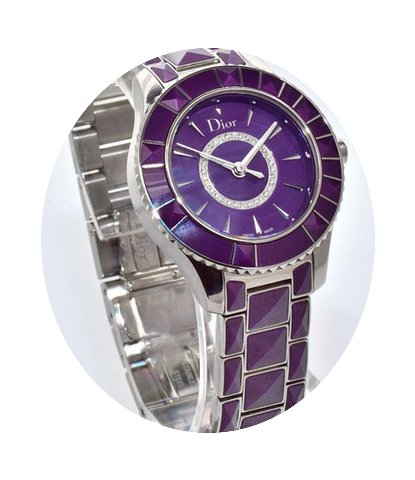 Dior Purple Christal 33mm Quartz CD14311...