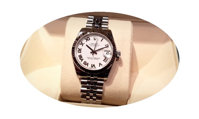 Rolex 178274 White Roman Dial Datejust L...