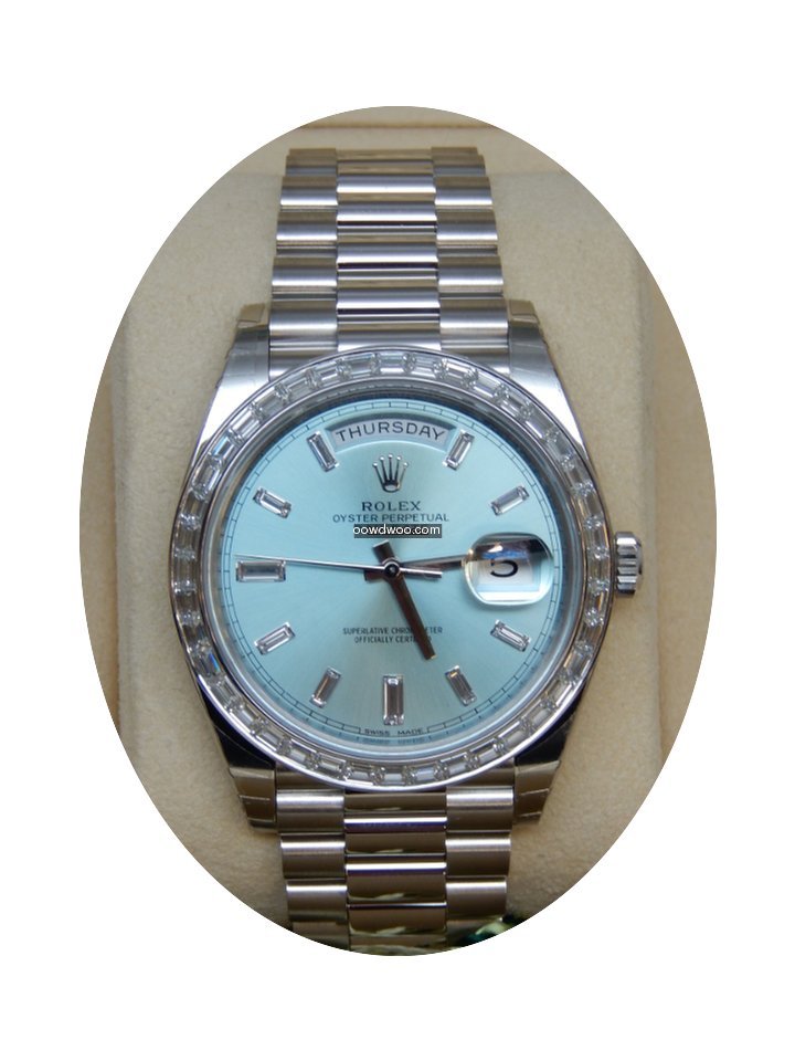 Rolex 228396 Day-Date 40 Ice Blue Dial...