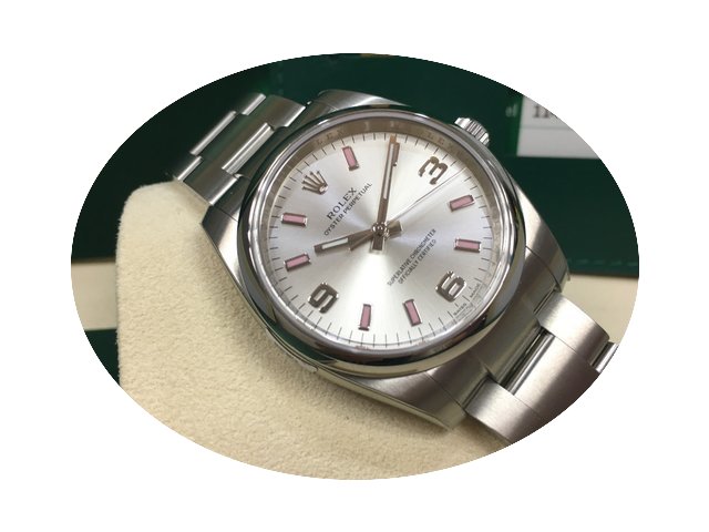 Rolex 34mm 114200 Oyster Perpetual Silve...