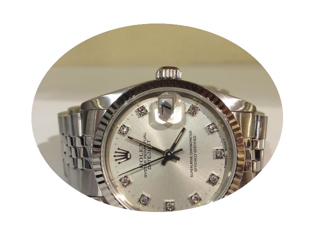 Rolex Datejust 31mm diamond - box and ou...