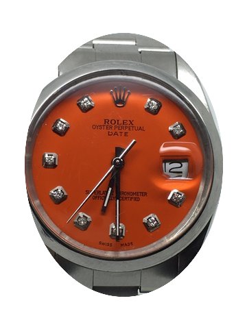 Rolex DATE 34MM AUTOMATIC RARE ORANGE DI...