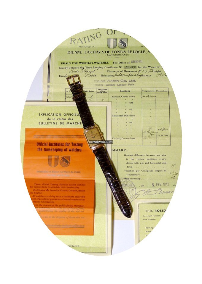 Rolex CHRONOMETER 14kt ROTGOLD   ORIGINA...