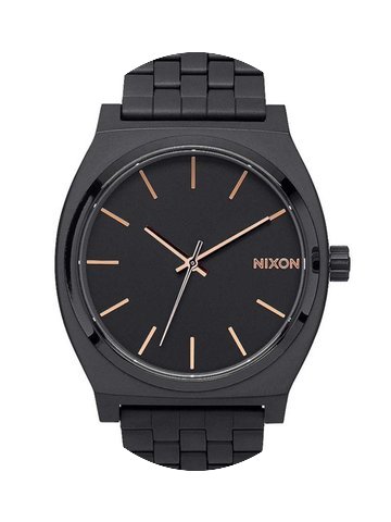 Nixon A045-957 Time Teller All Black Ros...