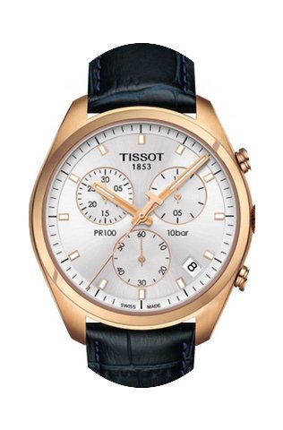 Tissot PR100 Silver Dial Chronograph Men...