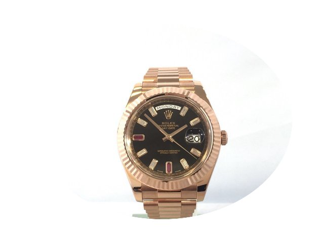 Rolex Day-Date II Ref. 218235 schwarz Di...