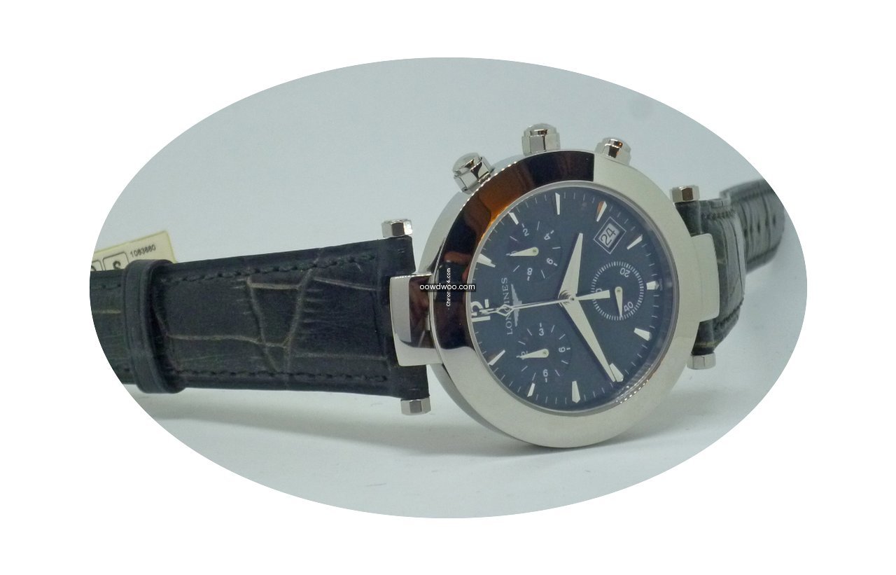 Longines Chronograph Dolce Vita leather ...