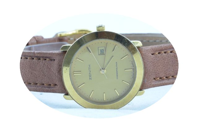 Zenith Damen Uhr Gehäuse Stahl Vergolde...