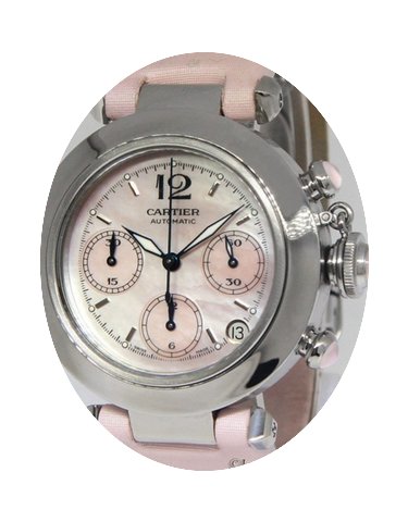 Cartier Pasha Chronograph Pink MOP Dial ...
