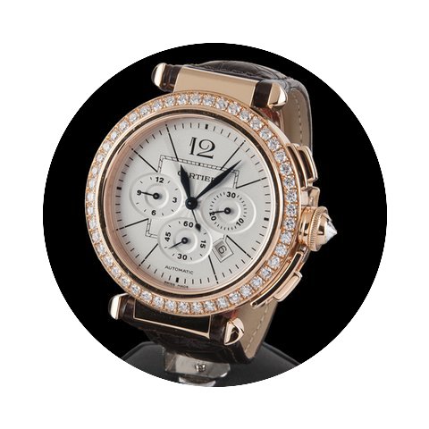 Cartier PASHA CHRONO 42mm ROSE GOLD DIAM...