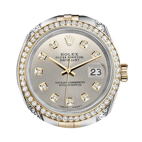 Rolex Ladies Rolex Stainless Steel And G...