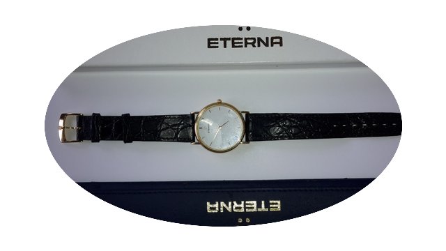Eterna Herrenuhr, Gold 18 Kt....