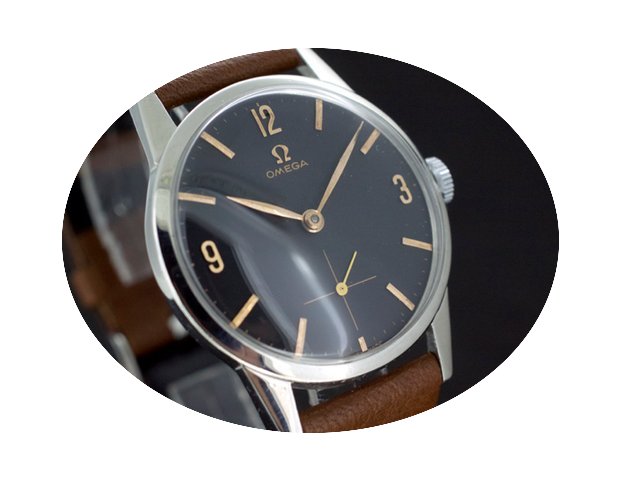 Omega Handaufzug Black Dial Kaliber 268 ...