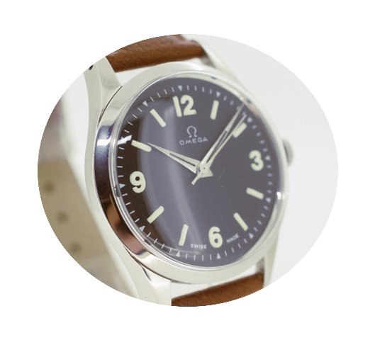 Omega Black Dial handaufzug caliber 283 ...