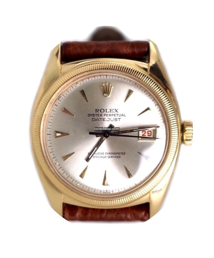 Rolex Date Just Ovettone Big Bubble Oro ...