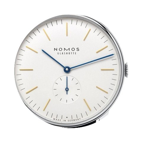 Nomos Orion 38 Handaufzug Uhr mit Edelst...