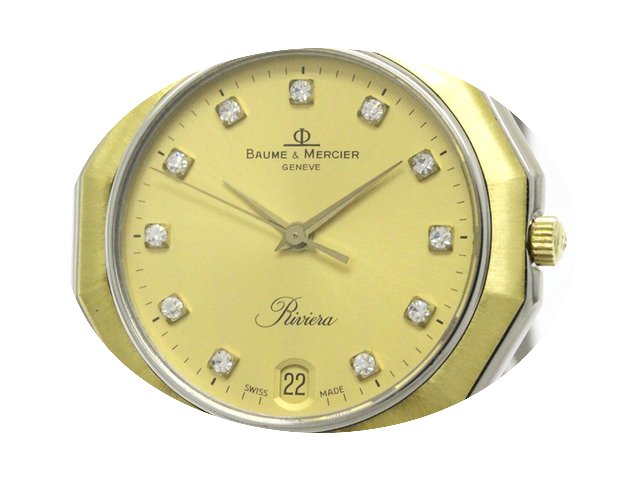 Baume & Mercier Polished Riviera Dia...