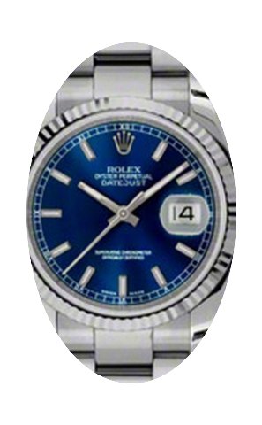 Rolex Datejust 36 116234-BLUSFO Blue Ind...